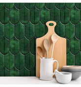 Emerald Green Peel And Stick Wall Tiles